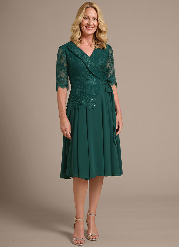 Robe Chic Viscose Émeraude