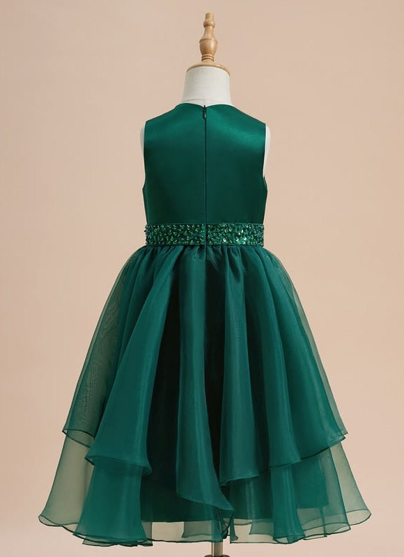 Robe Chic Verte Avec Paillettes - gallery 3