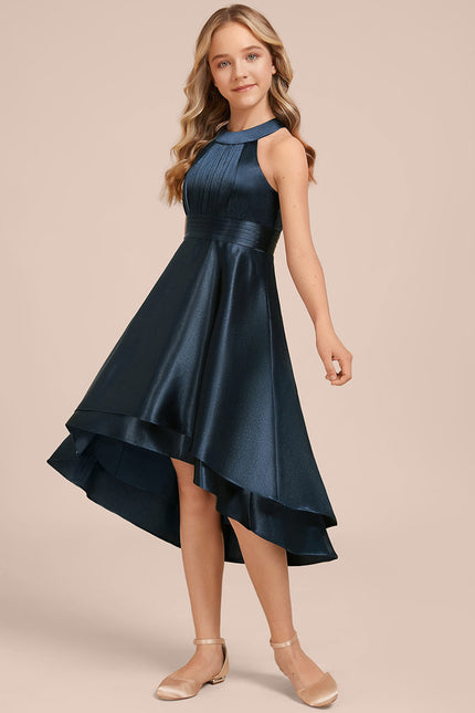 Robe Chic Émeraude Satinée