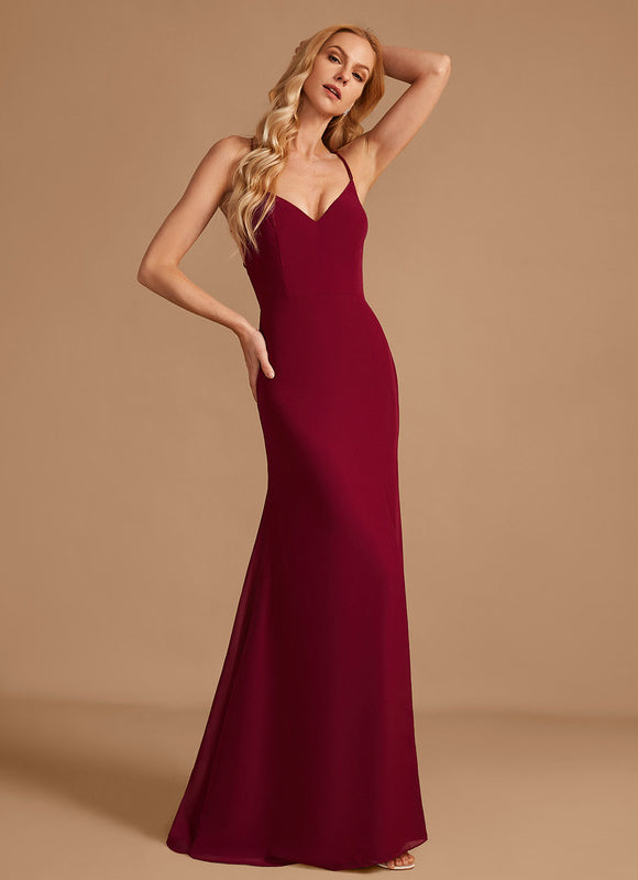 Robe Chic Rouge Élégant Longueur - gallery 3