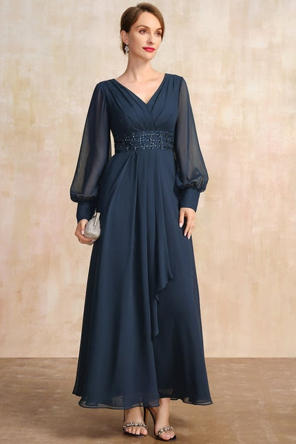 Robe Chic Éthérée Bleu - gallery 4