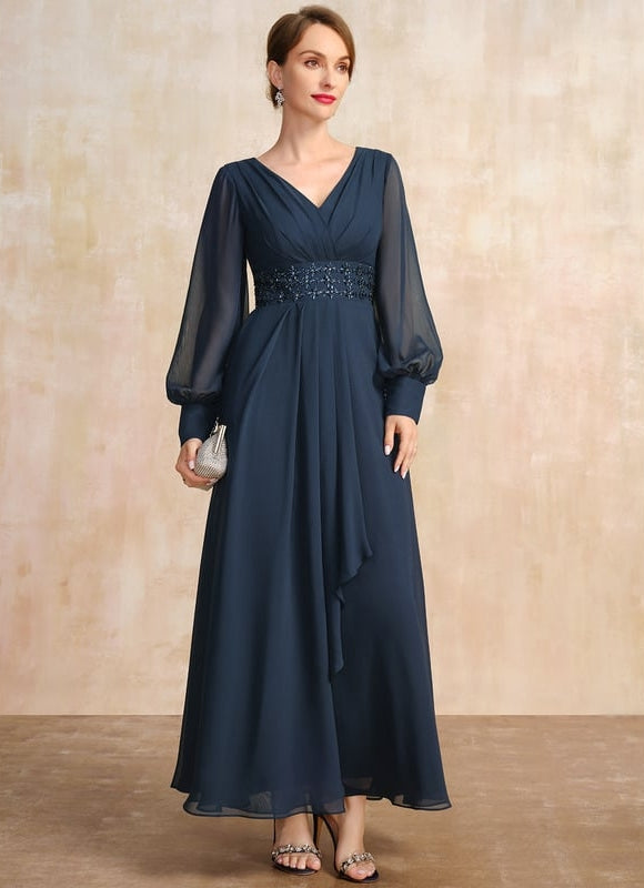 Robe Chic Éthérée Bleu - gallery 4