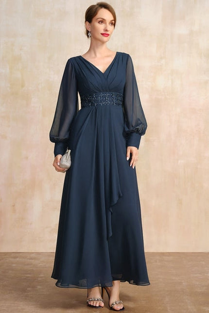 Robe Chic Éthérée Bleu - gallery 4