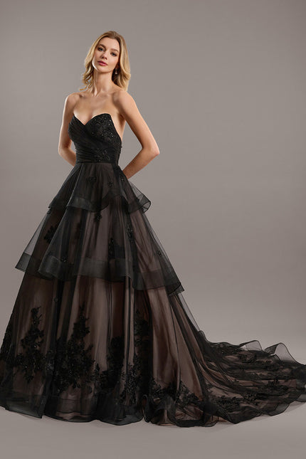 Robe Chic Couture Tulle Noir - gallery 4