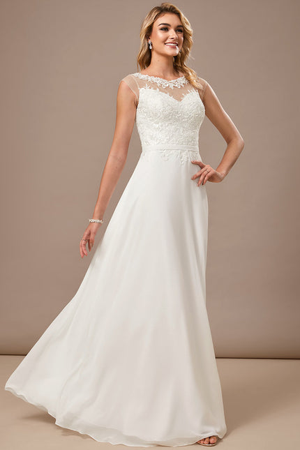 Robe Chic Col Bateau Dentelle