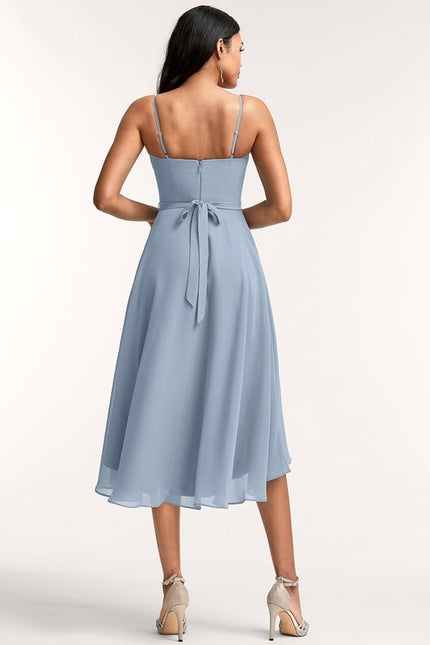 Robe Demoiselle D'Honneur Chic Courte - gallery 5