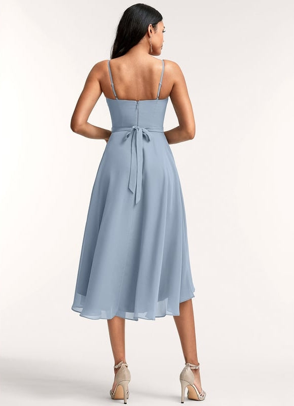 Robe Demoiselle D'Honneur Chic Courte - gallery 5