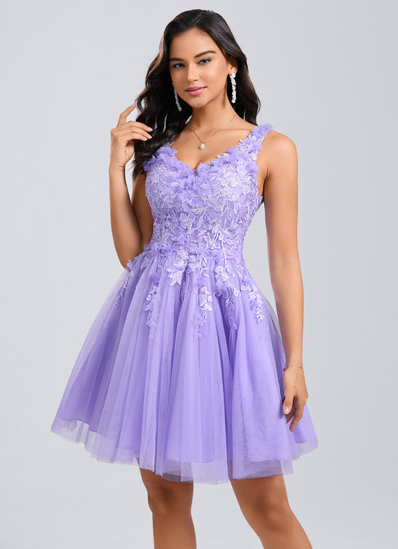 Robe Chic Tulle Lavande - gallery 1