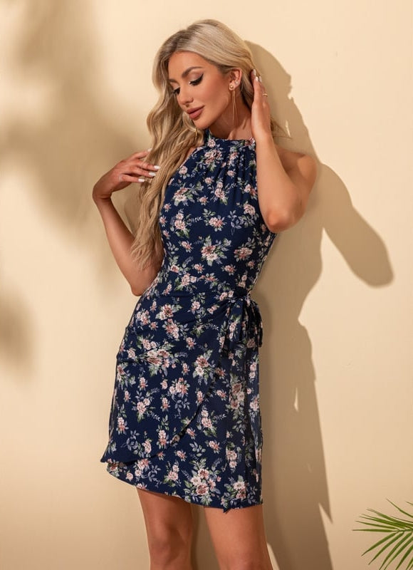 Robe Chic Marine Fleurie - gallery 5