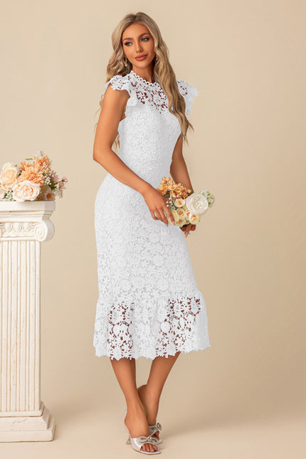 Robe Chic Dentelle Bleu - gallery 7