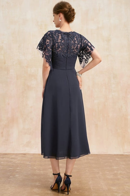 Robe Chic Mousseline Dentelle - gallery 4