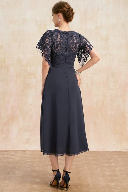 Robe Chic Mousseline Dentelle - gallery 4