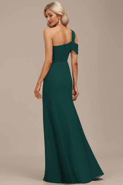 Robe Chic Noire Drapée - gallery 2