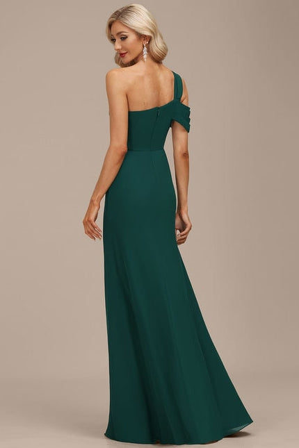 Robe Chic Noire Drapée - gallery 2