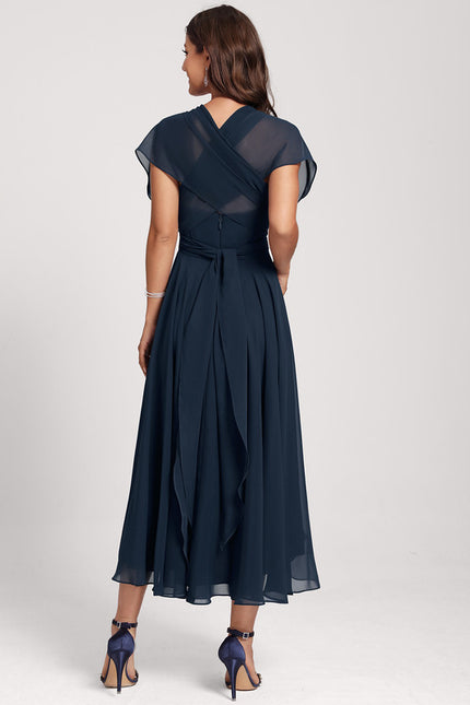 Robe Chic Asymétrique Émeraude - gallery 9
