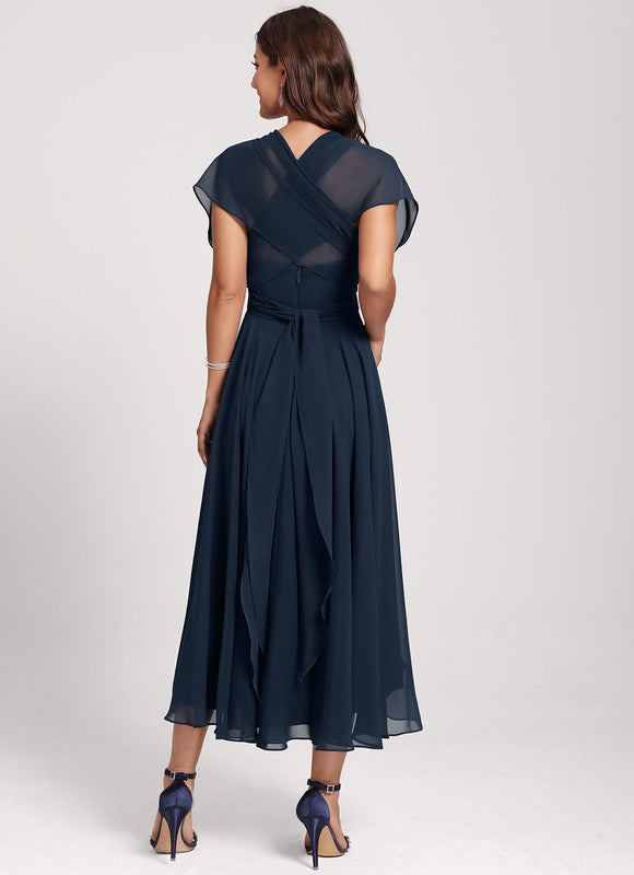 Robe Chic Asymétrique Émeraude - gallery 9