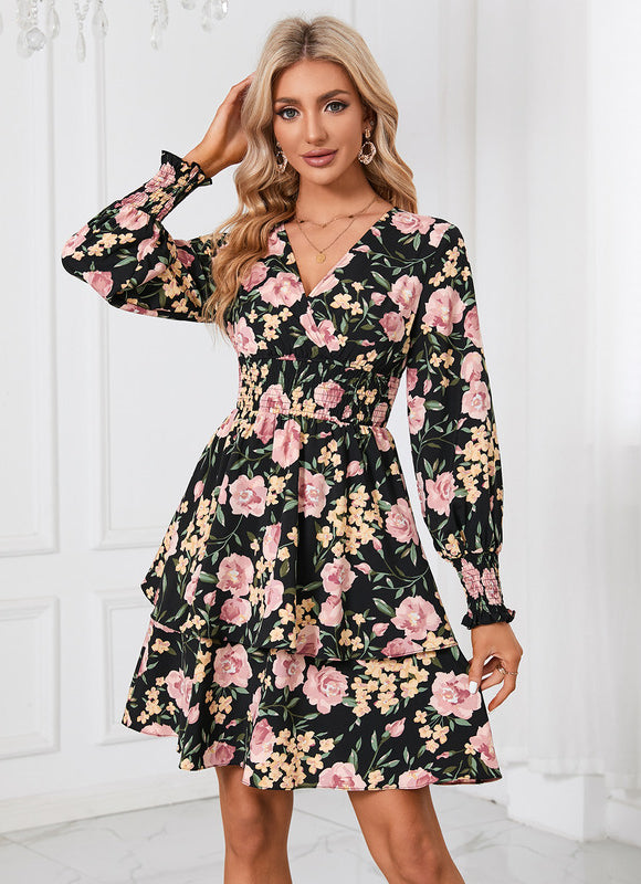 Robe Chic Fleurisson Noir - gallery 4