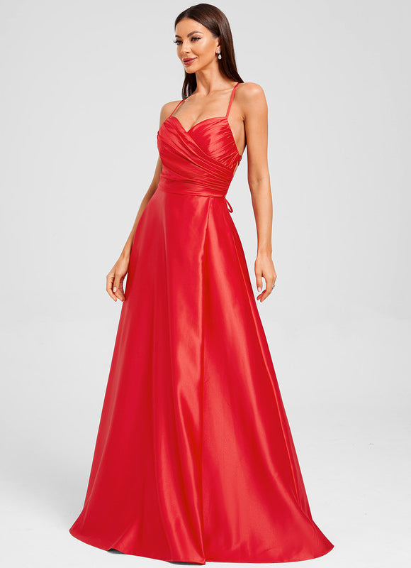 Robe Chic Éclatante Rouge - gallery 3