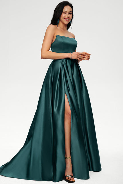 Robe Chic Satin Émeraude Chic - gallery 4