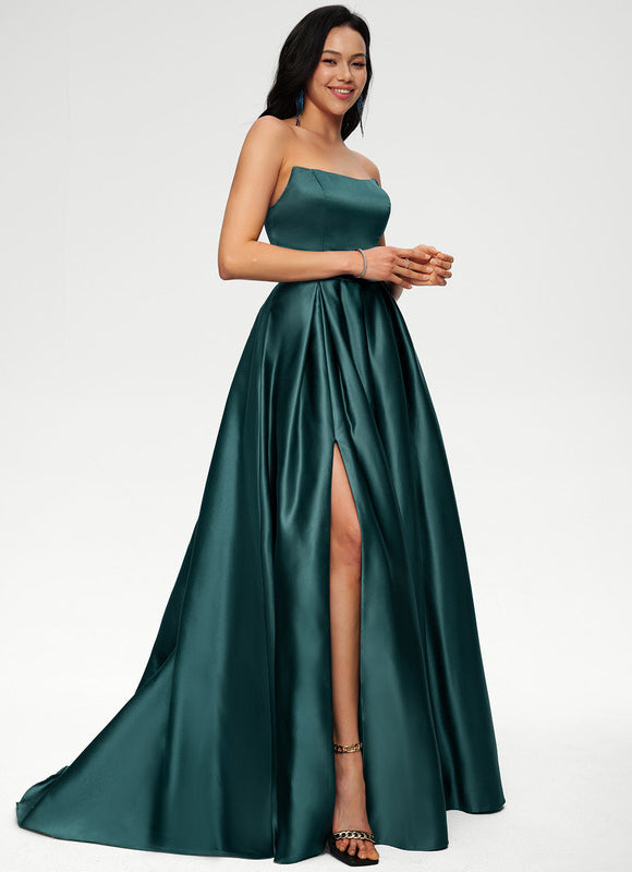 Robe Chic Satin Émeraude Chic - gallery 4