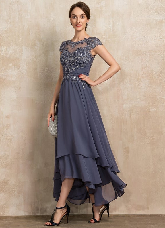 Robe Chic Grise Élégante - gallery 2
