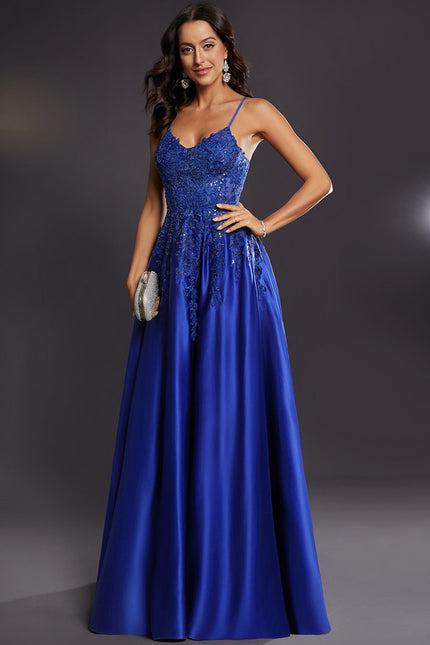 Robe Chic Éclat Azur Satiné - gallery 6