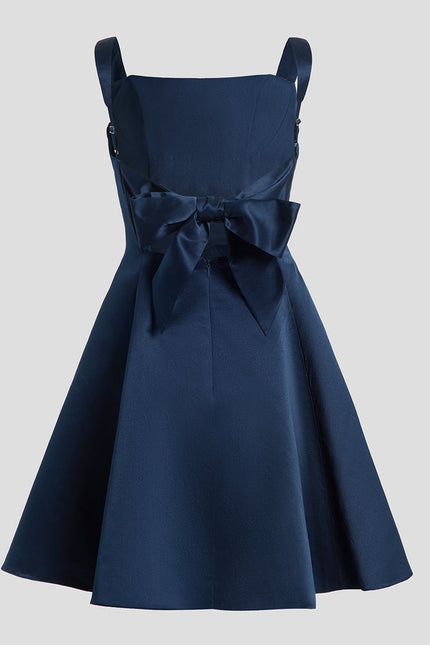 Robe Chic Satin Structuré - gallery 8