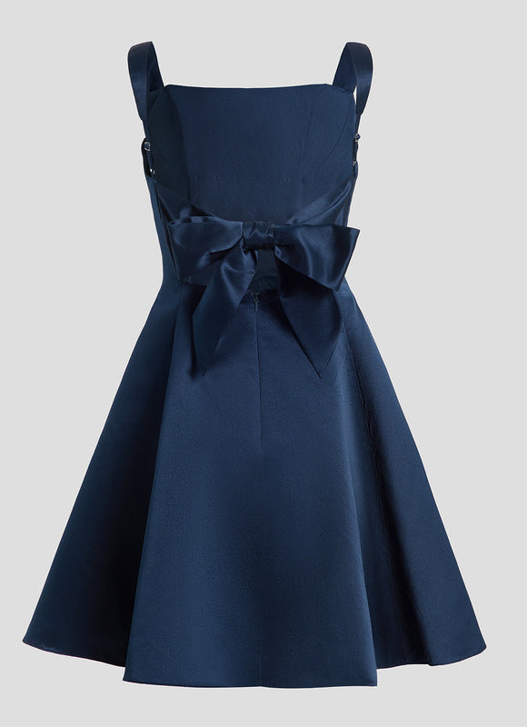 Robe Chic Satin Structuré - gallery 8