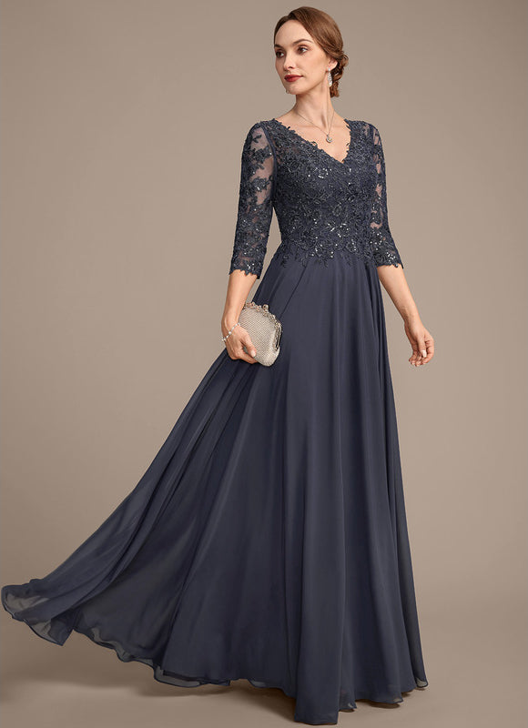Robe Chic Longue Bleu Cobalt - gallery 5