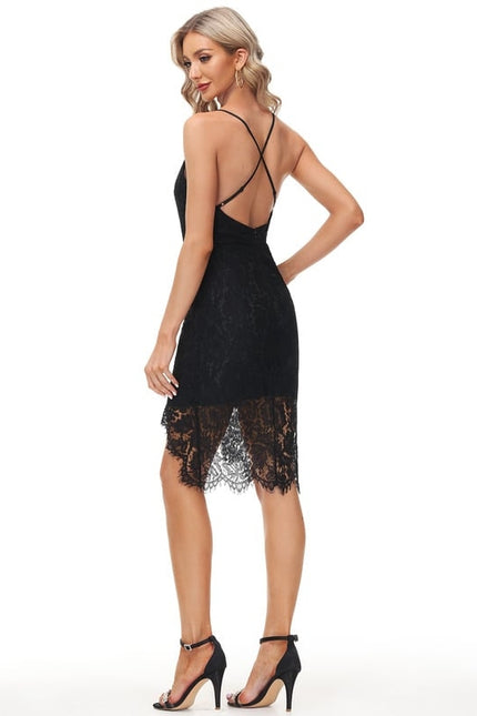 Robe Chic Lace V-Neck Shift - gallery 3