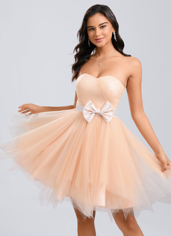 Robe Chic Tulle Pêche - gallery 3