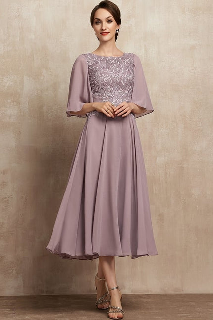 Robe Chic Flottante Mauve - gallery 1