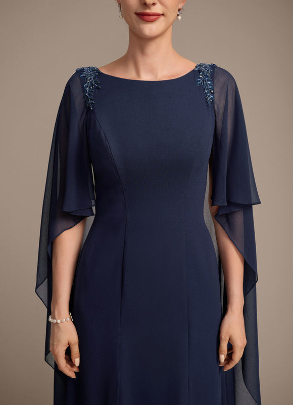 Robe Chic Bleu Nuit Élégante - gallery 7