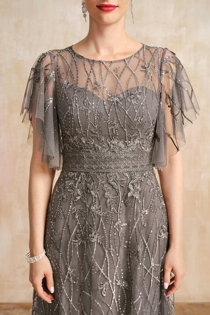 Robe Chic Grise Éthérée - gallery 6