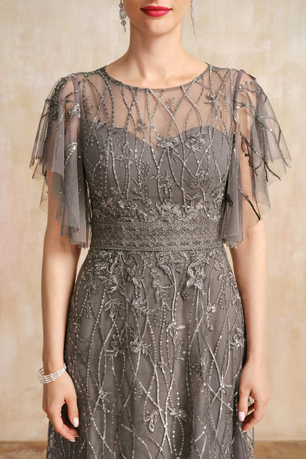 Robe Chic Grise Éthérée - gallery 6