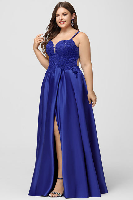 Robe Chic Bleu Satinée - gallery 8