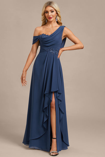 Robe Chic Drapée Asymétrique
