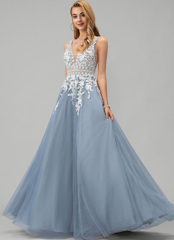 Robe Chic Glamour Tulle Longueur - gallery 1