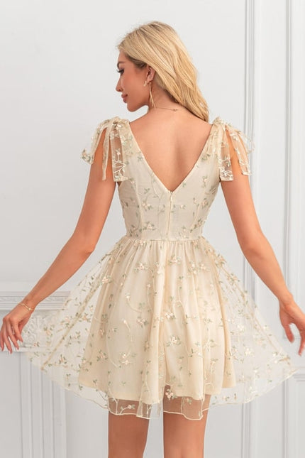Robe Chic Tulle Écrue - gallery 2