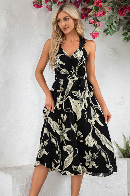 Robe Chic Fleurie Marine - gallery 5