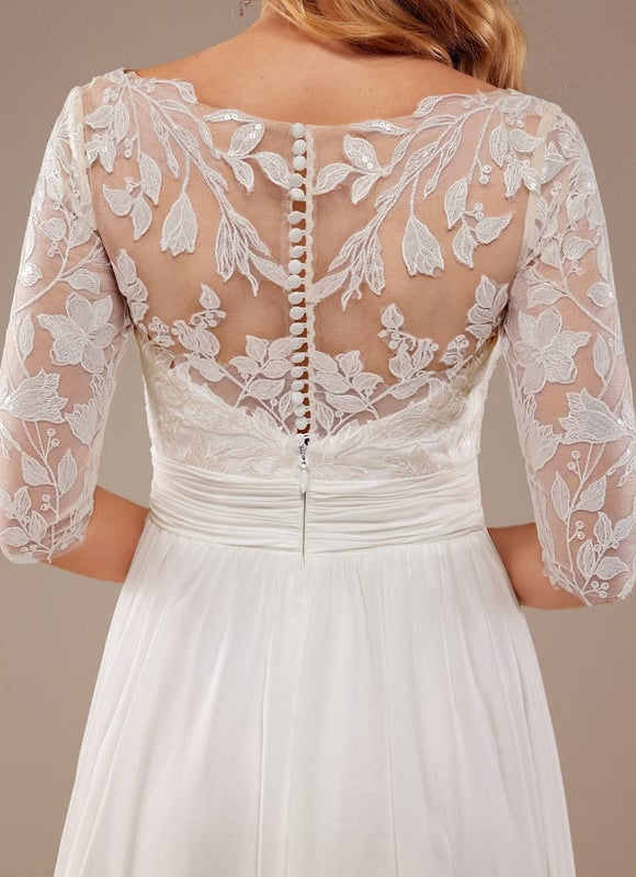 Robe Chic Vaporeuse Écrue - gallery 6