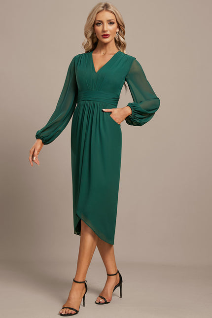 Robe Chic Élégance Verte Moderne