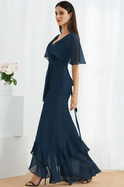 Robe Chic Mousseline Asymétrique - gallery 4