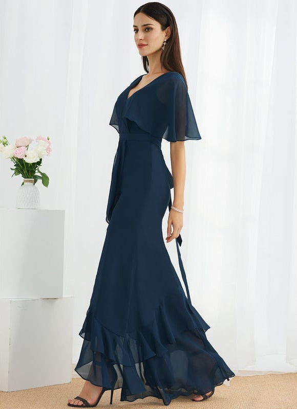 Robe Chic Mousseline Asymétrique - gallery 4