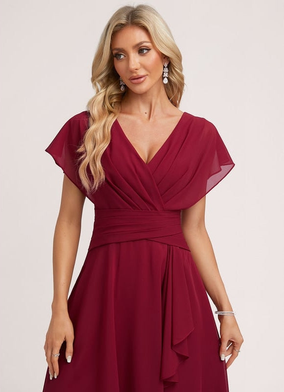 Robe Chic Bleu Élégance Flottante - gallery 5