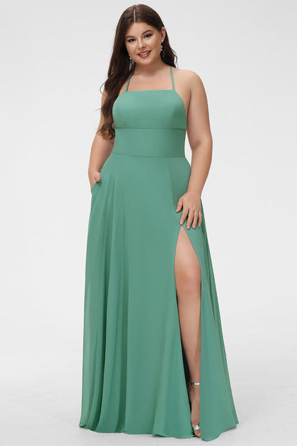 Robe Chic Vert Flottant - gallery 4