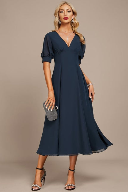 Robe Chic Émeraude Flottante