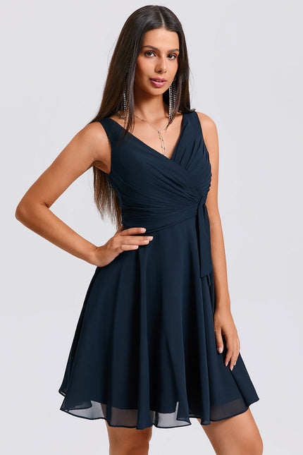 Robe Chic Vaporeuse Marine - gallery 2