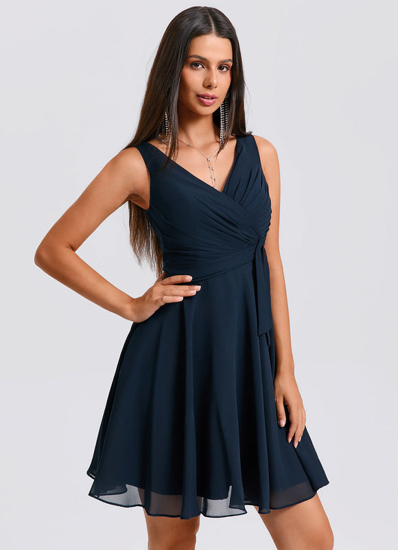 Robe Chic Vaporeuse Marine - gallery 2