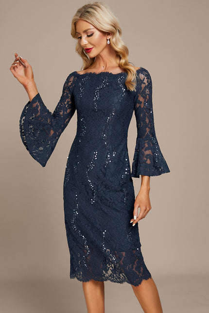 Robe Chic Chic Dentelle Étoilée